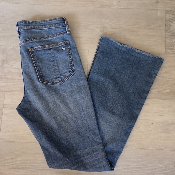 rag & bone Nina High Rise Flare Jeans - Picture 1 of 11